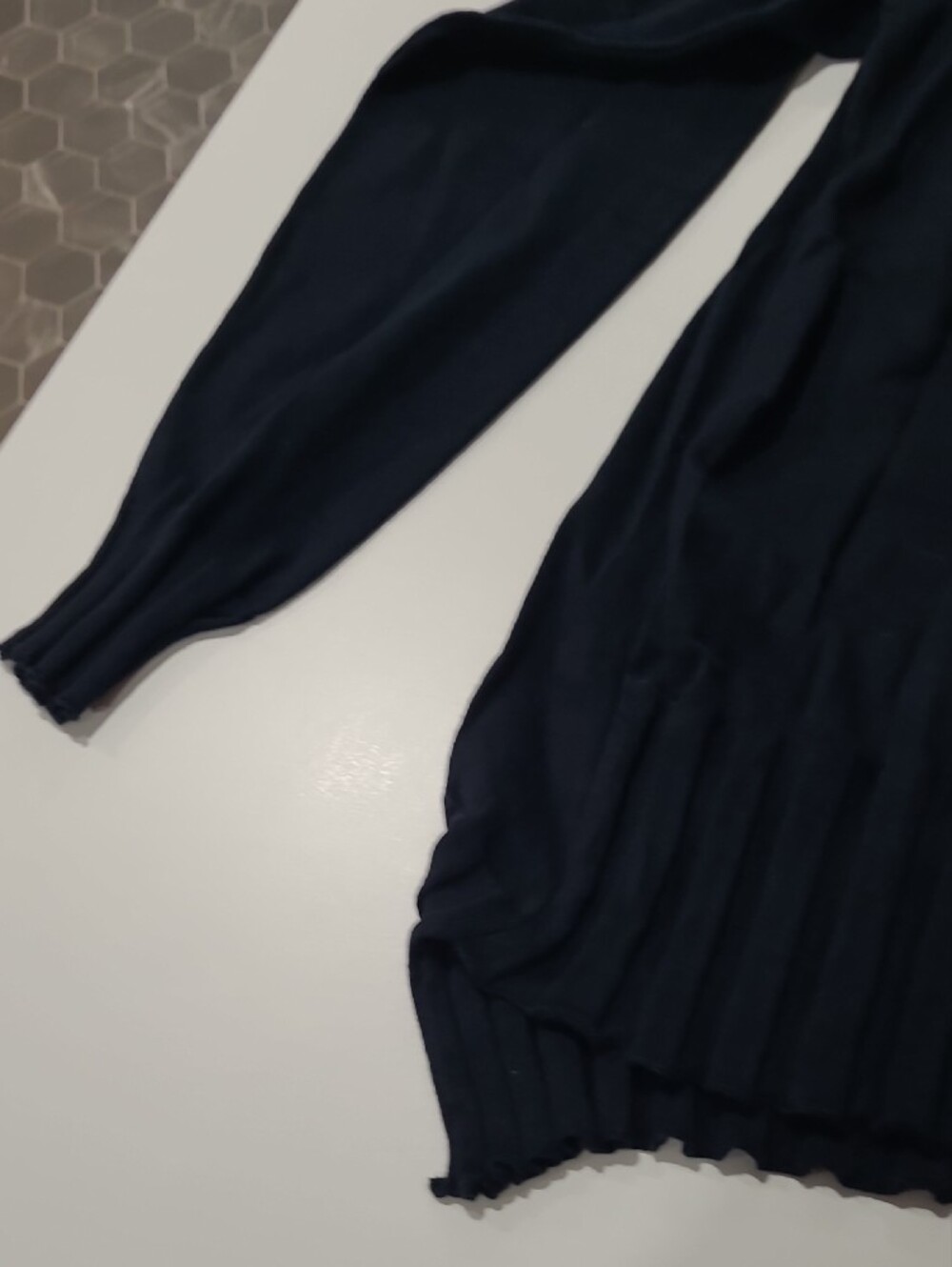 Planet Navy V-Neck Women's Sweater - Picture 7 of 14